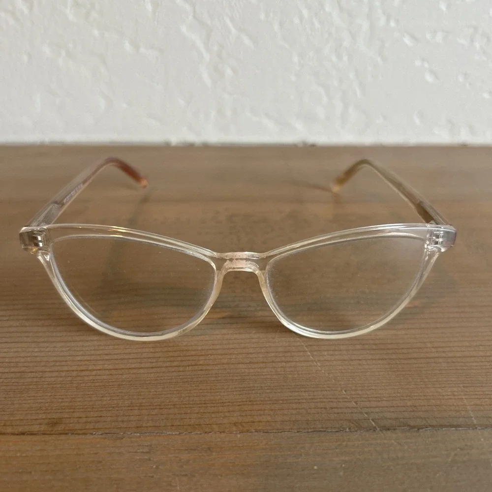 WP20218 Clear Rose Eyeglasses Frames‎ Clear Rectangular 52-15-140